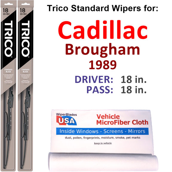 1989 Cadillac Brougham Wiper Blades (Set of 2)