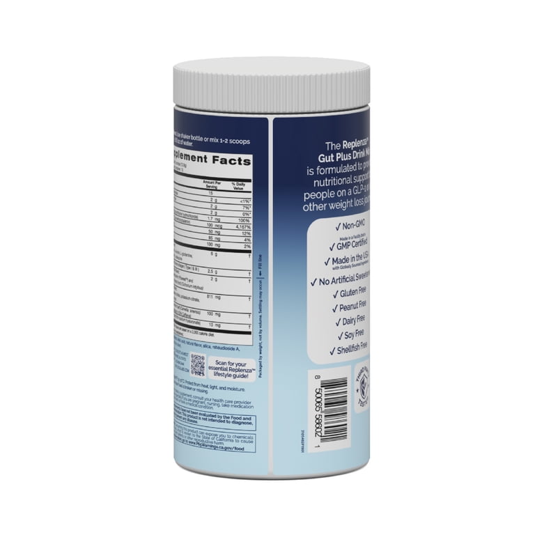 3 pack) Replenza GLP-1 Support, Gut Plus, Supports Muscle Recovery