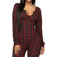 thumbnail image 5 of Gvmfive Women Onesie Sleepwear Long Sleeve Christmas Jumpsuit Romper, 5 of 5