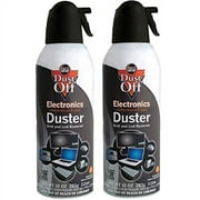 2Pc Dust-Off Disposable Compressed Air Duster, 10 oz Can (DPSXL)