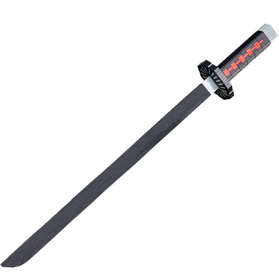 HI-REEKE Anime Demon Sword Building Block Set Slayer Tanjirou Katana Building Toy Black