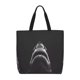 thumbnail image 1 of Fotbe Black And White Shark Bolsa Tote con Estampado para Mujer, Bolsos con Cremallera, Bolsa de Hombro Casual de Gran Capacidad con Bolsillos Internos, 1 of 7