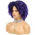thumbnail image 1 of Perruques Courtes pour Hommes et Femmes Afro Bob Twist Cheveux Perruque Tressée Perruque Synthétique Naturelle avec Filet Respirant Capuchon de Cheveux Réglable, 1 of 7