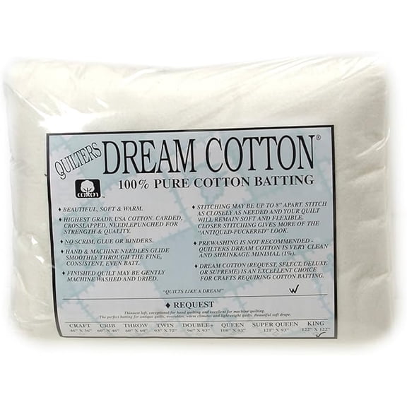 Quilter's Dream Cotton Request White King Batting