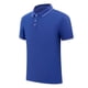 thumbnail image 3 of Camiseta de Manga Corta, Botón Casual Turndown Pullover T-Shirt Top de Color Sólido Hecho de Poliéster para Hombres de Verano de Uso Diario, Mangas de Mano para Hombres, 3 of 4