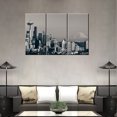 thumbnail image 3 of TISHIRON 3PCS Framed Canvas Wall Art Set,42"x28" Modern Washington Cityscape Canvas Art Decor, 3 of 7