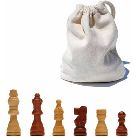 Tournament Staunton Chessmen Set - French Staunton Wood Chessmen with 2.5