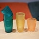 thumbnail image 5 of Vaso Farfi resistente al calor, reutilizable, de acrílico grueso con lunares, para bar, restaurante, para el hogar (naranja, M), 5 of 8