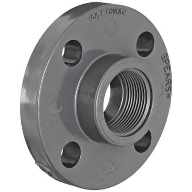 Spears 852 Series Pvc Pipe Fitting One Piece Flange Class 150 Schedule 80 1 Npt Female Walmart Com Walmart Com