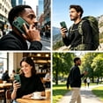 thumbnail image 6 of 20000mAh Magnetic Wireless Charger, Slim Battery Pack with LED Display, Portable Power Bank with Charging Pad for Travel & Multiple Devices - Green, 6 of 9