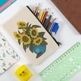 thumbnail image 5 of FloreceBien Paquete de 10 bolsas en blanco para manualidades, estuche de lona para lápices, bolsa de lona de algodón para facturas, bolsa de maquillaje, bolsa de cosméticos, bolsa de aseo multiusos, 5 of 5
