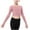 Pink, variant on OGLCCG Kids Girls Ballet Wrap Top Long Sleeve Dance Sweater Soft Ballet Warm Up Pullover Crop Top for Leotard 5-16 Years