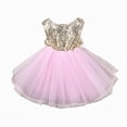thumbnail image 1 of NIEWTR Robe Pailletée de Princesse pour Tout-Petit, Robe Tutu de Bébé Fille pour Concours, Mariage, Fête d'Anniversaire (Rose, 2-3 Ans), 1 of 7