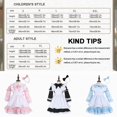 thumbnail image 5 of Princess Pleated Dress Girls' Japanese Cute Cartoon Pattern Long Sleeve Lolita Dress,100% New, 5 of 5