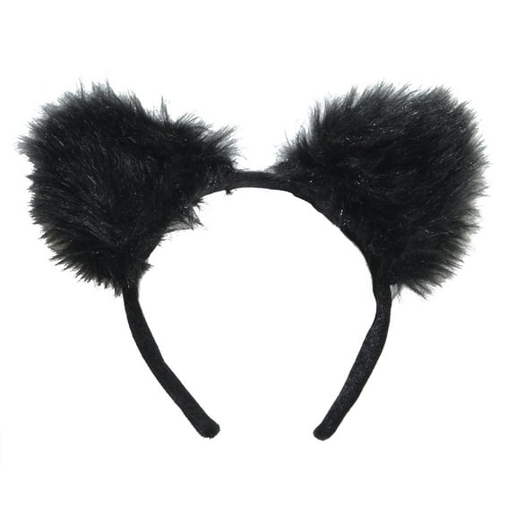 Black Cat Tail & Ears Adult Costume Set