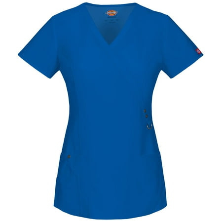 

Dickies Xtreme Stretch Scrubs Top for Women Mock Wrap 85956