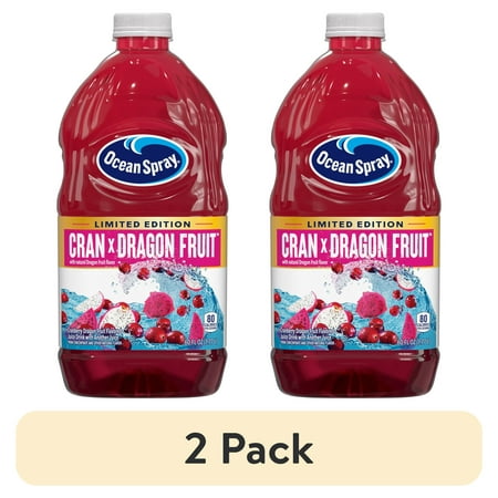 (2 pack) Ocean Spray® Cran x Dragon Fruit™ Juice Drink, 60 Fl Oz Bottle