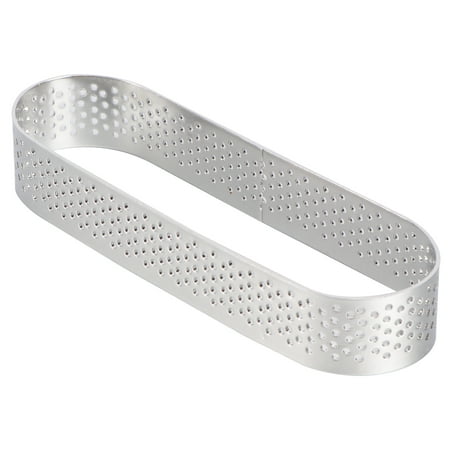 

1PC 11.9CM Oval Tartlet Mold Stainless Steel Dessert Mousse Fruit Pie Tart Quiche Baking Mold