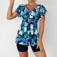 thumbnail image 4 of Elegante traje de baño informal con estampado de vendaje de cuerpo partido conservador para mujer OAVQHLG3B Store  lin121212, 4 of 4