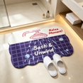 thumbnail image 3 of KKOUHVY Bathroom Rugs, Wavy Edge Cute Irregular Bath Mat, Absorbent Dries Quickly Non-Slip Soft Bathroom Decor, Suitable for Tub&Shower, 3 of 5