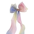 thumbnail image 2 of Fiudx Clip de Lazo de Malla, Diseño Ligero con Borlas de Cinta, Agarre Fuerte para Una Sujeción Segura, Decoración Versátil para El Cabello para Moños o Colas de Caballo, Perfecto para La Escuela o F, 2 of 2