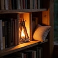 thumbnail image 3 of Wooden Campfire Night Light with 3 Lighting Modes and Flame Sound, LED Dimmable Simulated Bonfire Lamp, USB Powered Creative Flame Ambient Lamp for Bedroom,Office,and Relaxation, 3 of 7