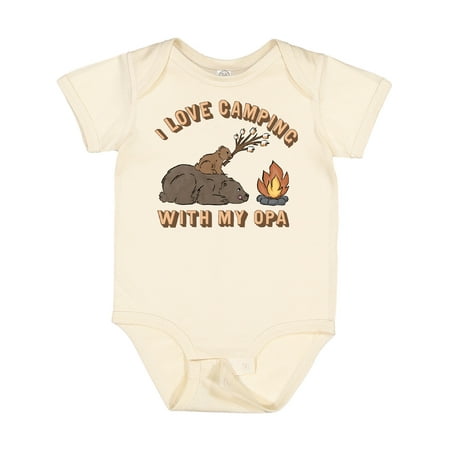 

Inktastic I Love Camping with My Opa Gift Baby Boy or Baby Girl Bodysuit