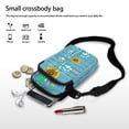 thumbnail image 7 of HELLHERO Sunflower Paw Print Pattern Women Shoulder Bag Polyester Double Zipper Cross Body Purse for Travel Daily Use, 7 of 7
