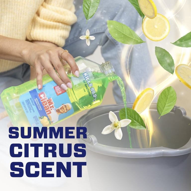 Mr. Clean Multipurpose Antibacterial Cleaner, Summer Citrus, 45 fl