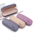 thumbnail image 1 of Paquete de 3 protectores de anteojos rígidos, telas de lino, gafas grandes concisas, 1 of 4