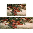 thumbnail image 2 of Kitchen Rugs and Mats,Comfort Kitchen Rugs Kitchen Rugs Non Skid Washable Rug Kitchen Floor Red Apple Tree in Autumn Fruit Garden 2 Pieces 17X48+17X24 Inches, 2 of 2