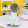 thumbnail image 3 of CSChome Robe pour Animaux Ourlet Superposé Confortable à Carreaux Doux Lavable Accessoire Photo Polyester Fournitures Ourlet Superposé, 3 of 7