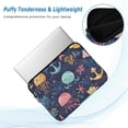 thumbnail image 2 of FORMRS 15-15.6 inch Laptop Sleeve Case Soft Carrying Quilted Computer Bag Cover, Red Jellyfish, 2 of 7