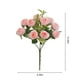 thumbnail image 3 of Rosas artificiales de seda | 10 rosas artificiales realistas para bodas y decoración del hogar | Ramo de tela para jarrones, fiestas y San Valentín, 3 of 6