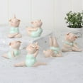 thumbnail image 6 of Cute Resin Creative Cartoon Yoga Pig Ornament Yoga Piggy Figurine Sculpture, 6 of 7