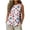 Multicolor 2, variant on Women's Floral Print Sleeveless Blouse, Crew Neck Pleated Front Casual Tank Top, Summer Loose Fit Floral Top, S-3XL