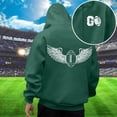 thumbnail image 1 of MHFRRA Sudadera con Capucha Informal para Hombre, Estilo Holgada, con Estampado de Fútbol, Cómoda y Cálida, para Uso Diario En Otoño E Invierno Verde oscuro, 1 of 4