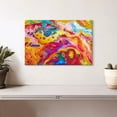 thumbnail image 2 of Elephant Stock Fluid Marble Abstract Wall Art - Horizontal Canvas Wall Art - Living Room Wall Decor - Abstract Canvas - Turquoise And Orange Decor - 12" x 8", 2 of 8