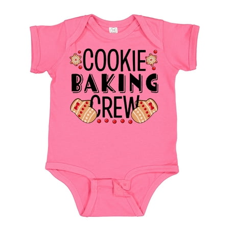 

Inktastic Christmas Cookie Baking Crew with Oven Mitts Gift Baby Boy or Baby Girl Bodysuit