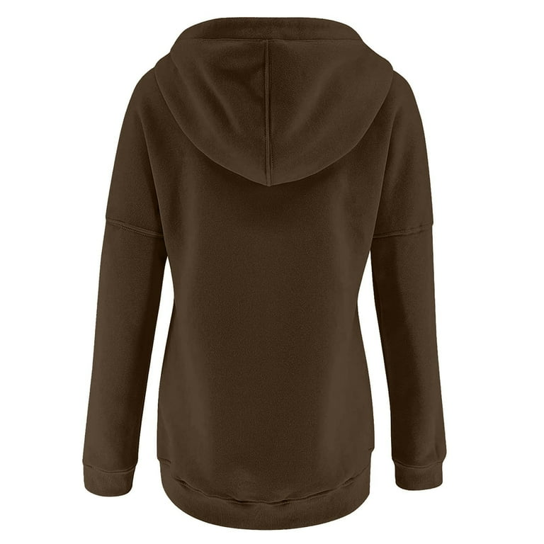 DORKASM Hoodie Jacket for Women With Zipper with Kangaroo