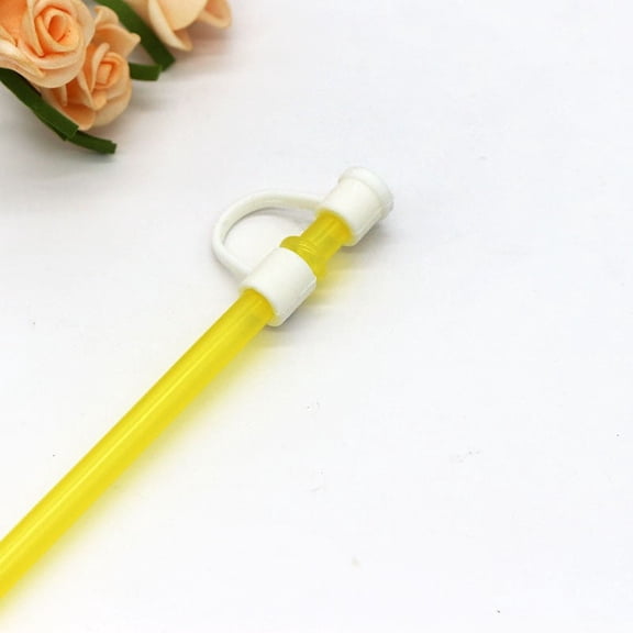 Silicone Straw Cover Set for Straw Accessories Reusable Drinking Straw Tips Compatible with 6 8mm 10 Colors Ideal for Travel Picnic Fitness Party Decoration Travel