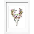 thumbnail image 2 of Deer Skull with Flowers - Watercolor Framed Print Wall Art By Kris_art, 2 of 5