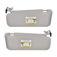 thumbnail image 6 of Left Driver Side Car Sun Visor With Makeup Mirror For Mazda CX-9‌ 2010-2015 With Light, Replacement OEM TDY1-69-320-light grey, 6 of 6