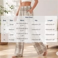 thumbnail image 3 of LUVDA Womens Plaid Pajama Pants Flannel Casual Stretch Wide Leg Pj Pants with Pockets Comfy Soft Lounge Sleepwear, 3 of 5