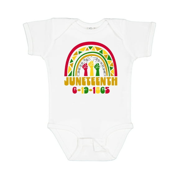 Inktastic Juneteenth 6-19-1865 Rainbow Boys or Girls Baby Bodysuit