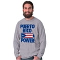 thumbnail image 5 of Puerto Rico Power PR Flag Pride Long Sleeve TShirt Men Women Brisco Brands S, 5 of 5