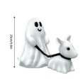 thumbnail image 2 of Halloween Ghost Walking Dog Statue, Ghost Walking Dog Statue Halloween Spooky Ghost Walk Dog Figurine Decor Ghost Walking His Ghost Dog, Halloween Home Tabletop Decoration, 2 of 4