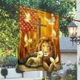 thumbnail image 2 of Jesus Christ Flag Lion Of Judah And Lamb Of God LNH043F - Garden Flag (11.5" x 17.5"), 2 of 6
