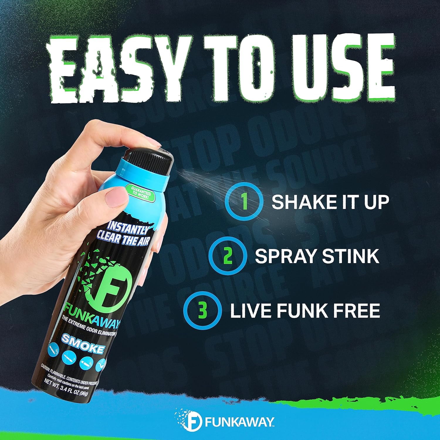 FunkAway Smoke Odor Eliminator Spray for Air 3.4 oz FunkAway Smoke Odor Eliminator Spray for Air 3.4 oz