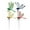 Multicolor, variant on Moocorvic 4Pcs Garden Stakes, Artificial Plastic Dragonflies Garden Pole for Indoor Outdoor Yard Patio 10inch (Multicolor)